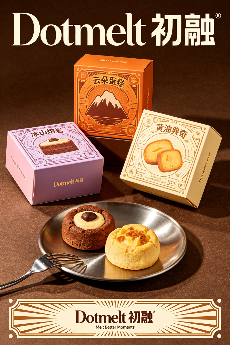 复古美式甜点烘焙品牌包装