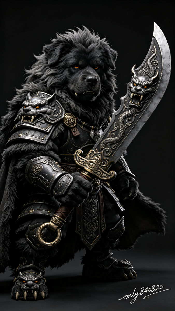 戌狗・獒首大环刀獒犬妖灵