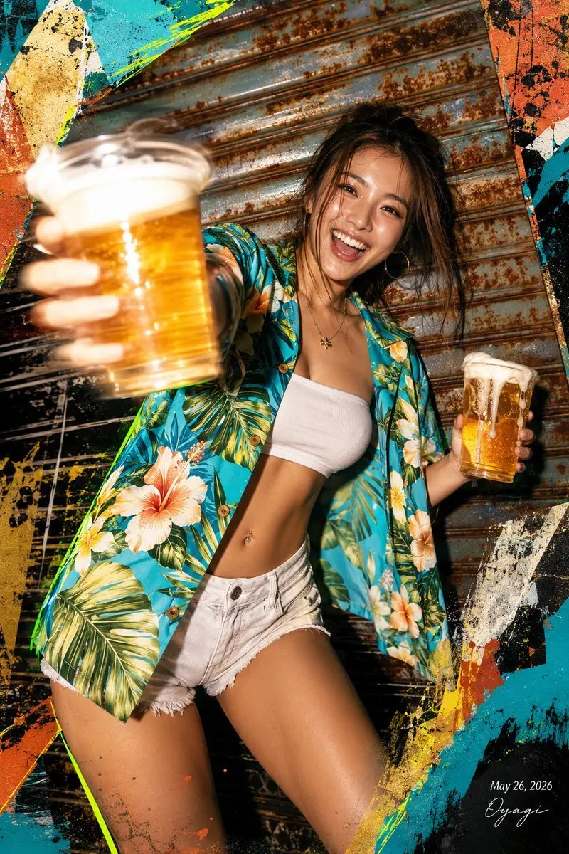No. 20: 社交媒体帖子 - 热带啤酒派对海报