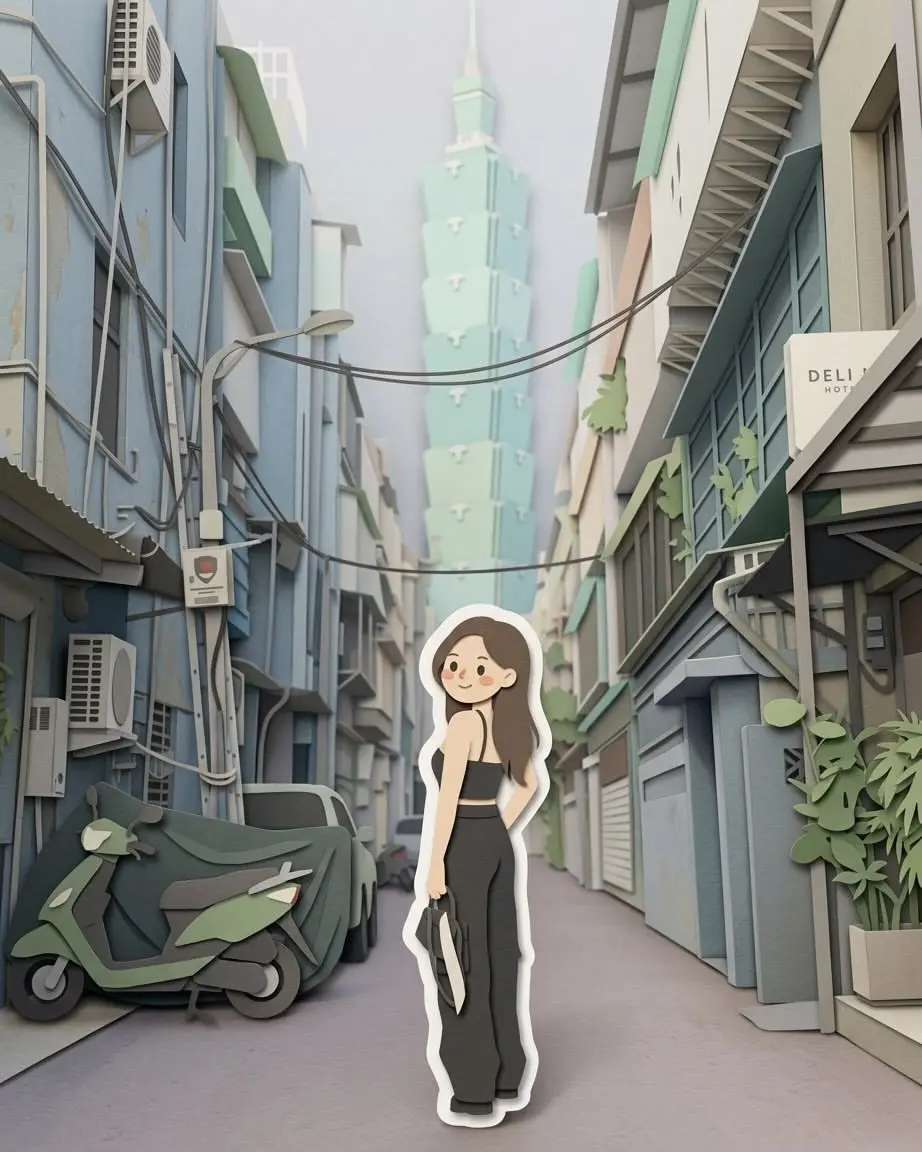 No. 9: 产品营销 - 剪纸立体旅行贴纸