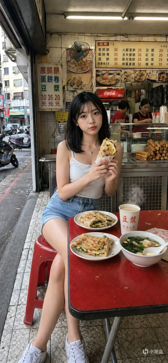No. 7: 社交媒体帖子 - 台湾早餐店抓拍人像