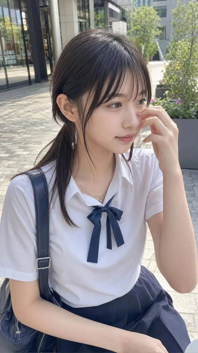 No. 1: 个人资料 / 头像 - 休闲学生制服街拍
