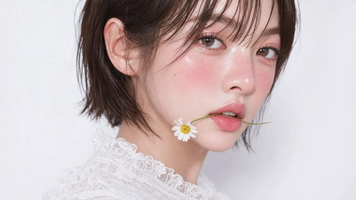 No. 22: 社交媒体帖子 - 洋甘菊水光感美妆人像