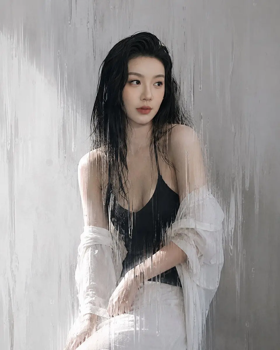 No. 3: 个人资料 / 头像 - 雨中玻璃时尚人像