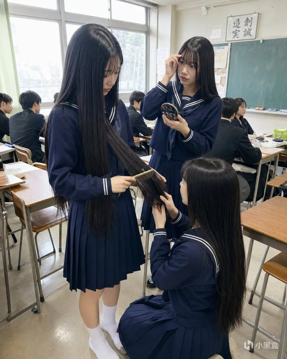No. 6: 个人资料 / 头像 - 日本教室长发快照