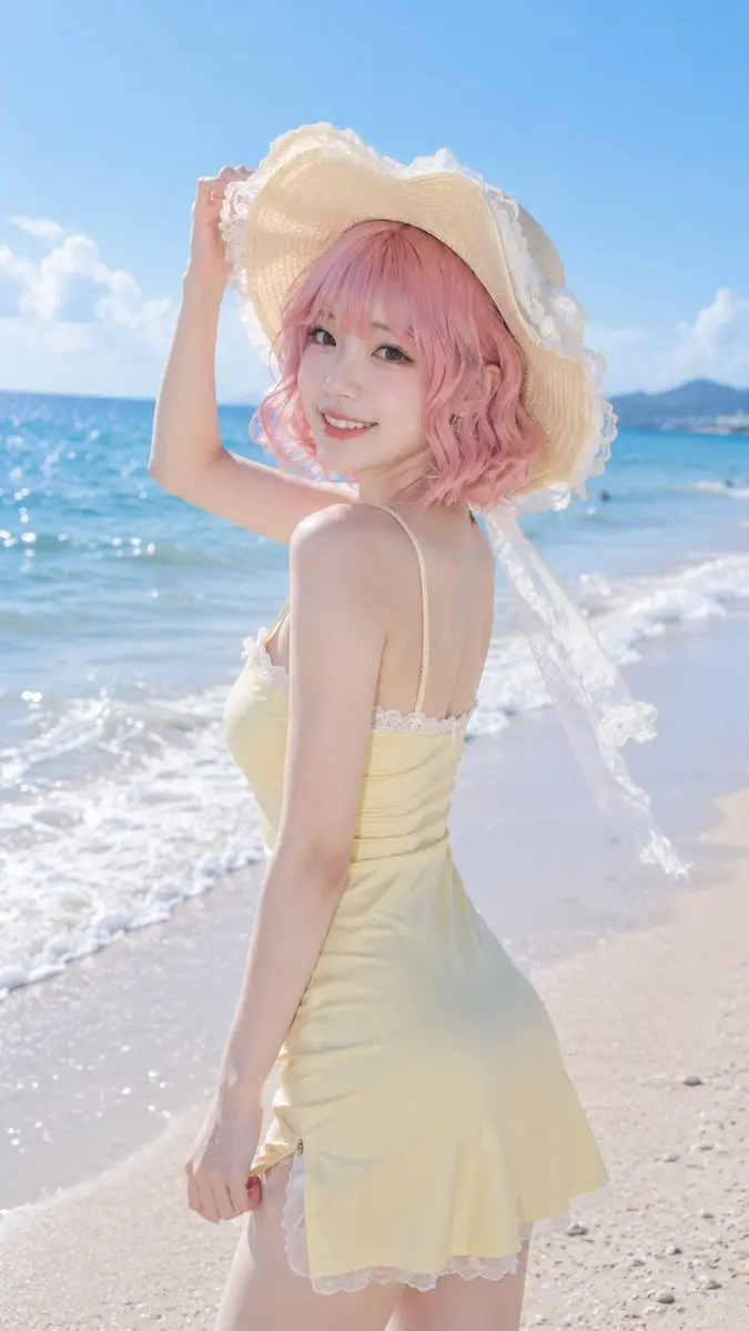 No. 11: 社交媒体帖子 - 夏季海滩度假人像