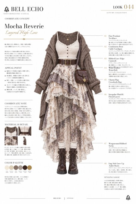 鈴音🔔Suzuna · 今天是咖啡层叠穿搭的介绍🔔💕 #BellEchoArt ⏬️服装提示在回复中♪ 今天是经典预ppy搭配的介绍🔔💕 #BellEchoArt ⏬️服装提示在回复中♪ x.com/Suzu