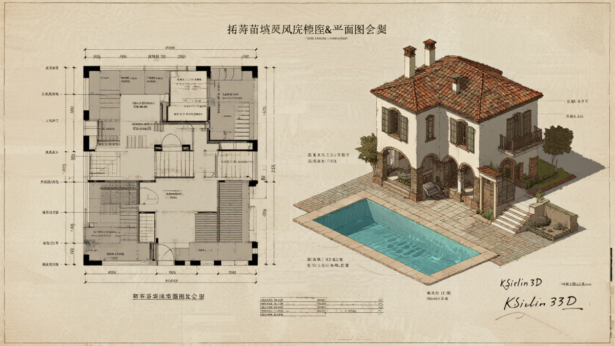 別墅#建築#外觀#庭院#輕奢#CAD