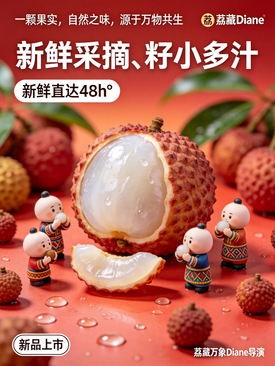 荔枝海报设计