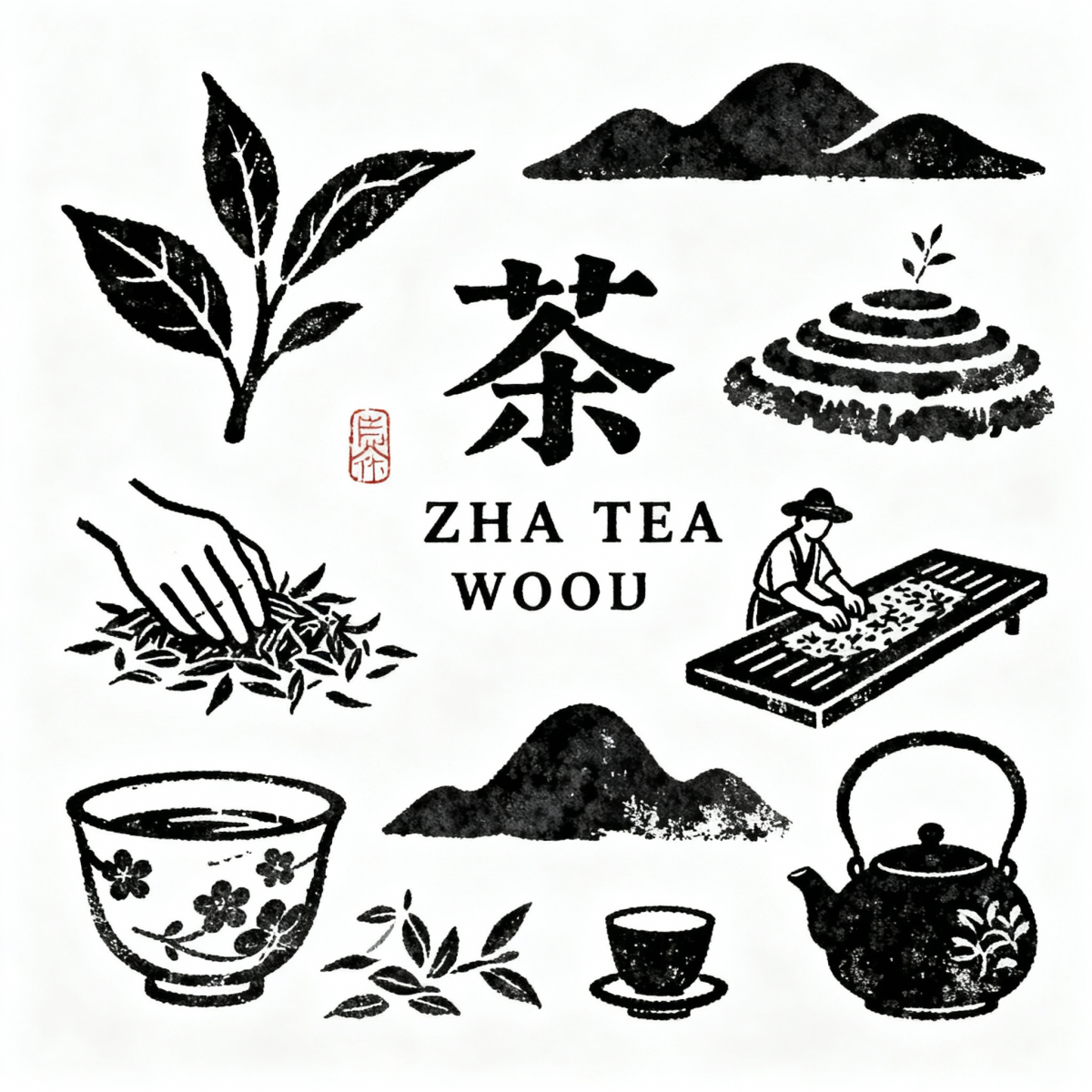 肌理质感插画