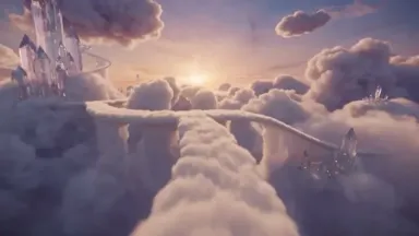 Surreal Cloud World POV With Spatial Audio