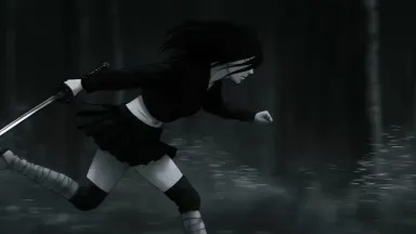 Kōda · Tried building this scene with rapid cuts and Dutch-angle tracking shots to create …